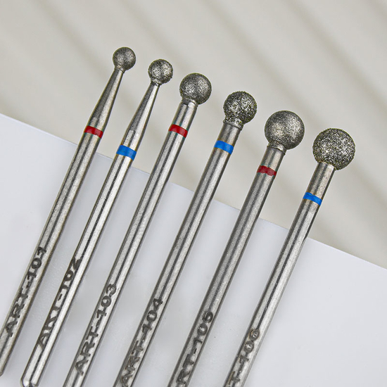 Фреза алмазная ART 106 шар синий 050, Форма: Шар, Цвет: Синий, Диаметр: 5 мм2