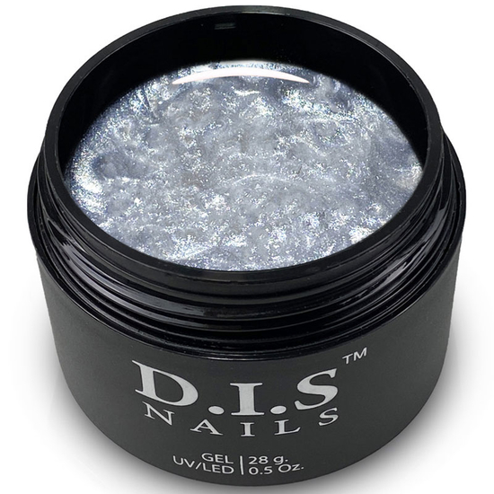 Гель для наращивания DIS Nails Hard Silver&Shimmer, 28 г, Цвет: Silver&Shimmer