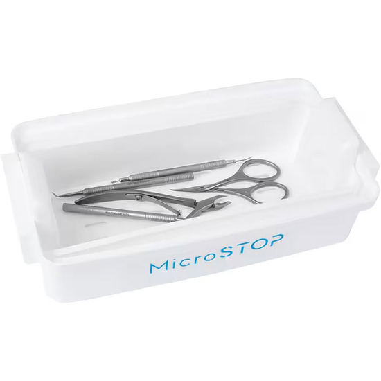 Контейнер для дезінфекції манікюрних інструментів MicroStop 1л, Об`єм: 1000 мл
2