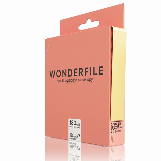 Файл-стрічка для пилки прямої Wonderfile 160х18 мм, 180 гр (7 м), Вид: Змінні файли на клейовій основі, Шар: без пінного шару, Абразивність : 180
2