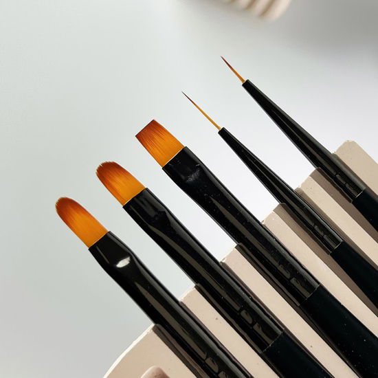 Пензель для гелю Gel Brush Oval ART #5, 11 мм2