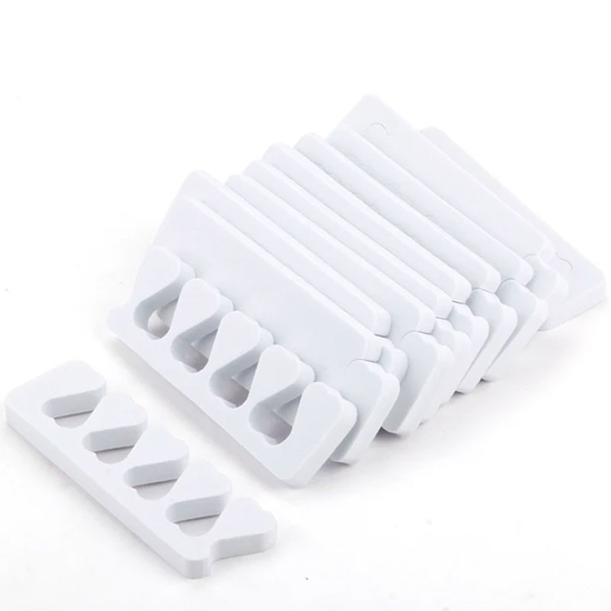 Розділювачі для пальців ніг, білі, 100 шт (50 пар), Колір: Білий