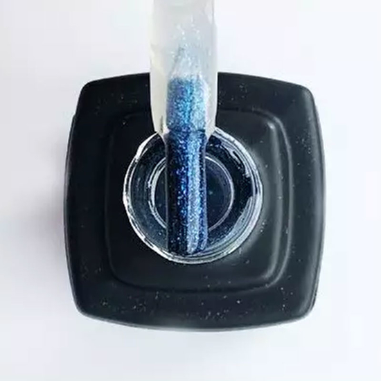 СКИДКА MOON FULL Top Glitter №4 Blue (прозрачный с синим микроблеском), 8 мл2