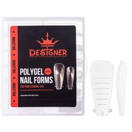 Верхні форми для нарощування нігтів Designer Ballerina Nail Forms, Балерина, 120 шт, Розмір: Балерина
