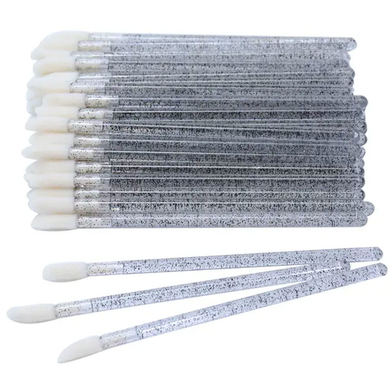 Велюрові аплікатори Designer глітерна ручка Білі 100 шт, Колір: Білий2