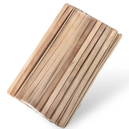 Шпателі дерев'яні вузькі Teysha 140*6 мм, 100 шт2