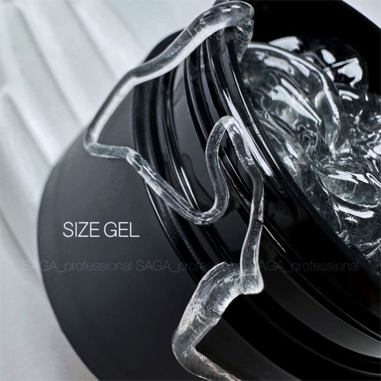 Гель для объемных дизайнов Saga Size Gel (прозрачный) 5 мл2