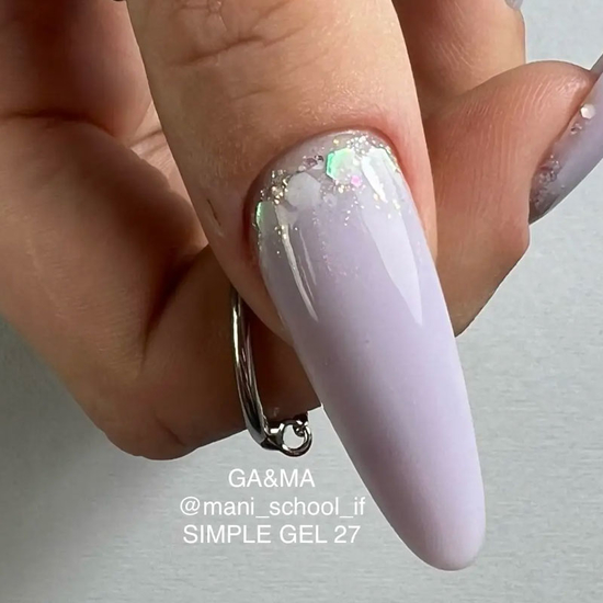 Гель для укрепления и наращивания GaMa Simple Gel №027 Lavandovyy 30 мл, Объем: 30 мл, Цвет: 0274
