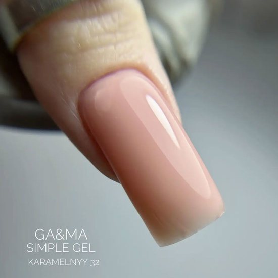 Гель для укрепления и наращивания GaMa Simple Gel №032 Karamelnyy 15 мл, Объем: 15 мл, Цвет: 0325