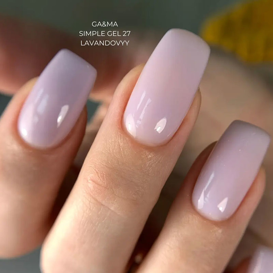 Гель для укрепления и наращивания GaMa Simple Gel №027 Lavandovyy 15 мл, Объем: 15 мл, Цвет: 0276