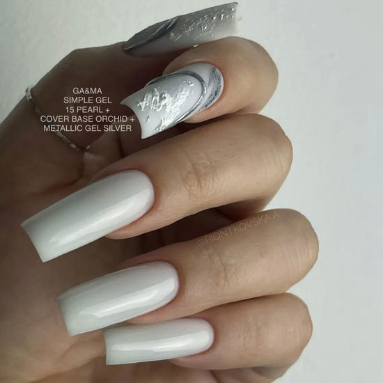 Гель для укрепления и наращивания GaMa Simple Gel №015 Pearl 15 мл, Объем: 15 мл, Цвет: 0155