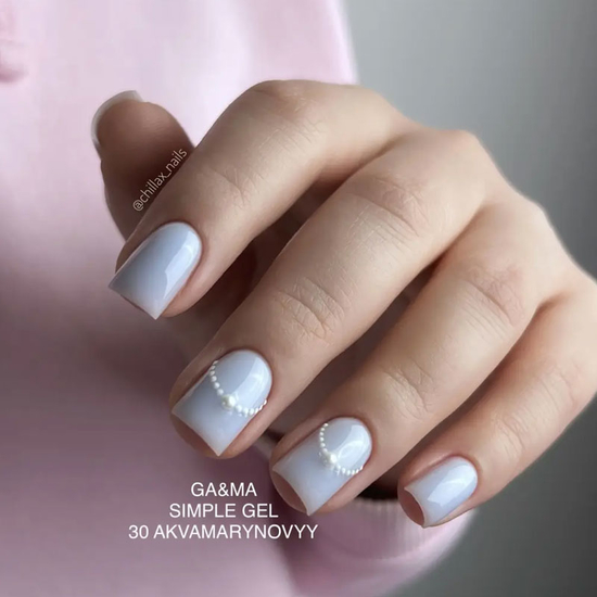 Гель для укрепления и наращивания GaMa Simple Gel №030 Akvamarynovyy 30 мл, Объем: 30 мл, Цвет: 0305
