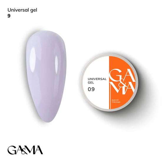 Універсальний гель GaMa Universal Gel №009 15 мл, Об`єм: 15 мл, Колір: 009