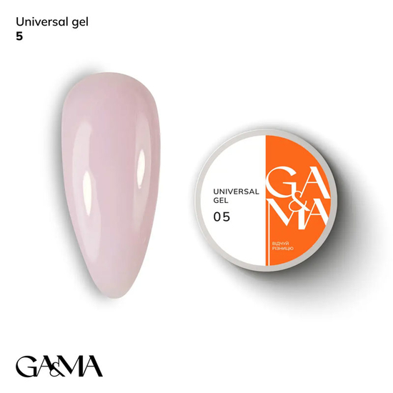 Універсальний гель GaMa Universal Gel №005 30 мл, Об`єм: 30 мл, Колір: 005