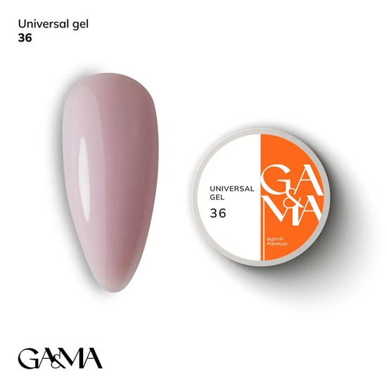 Універсальний гель GaMa Universal Gel №036 15 мл, Об`єм: 15 мл, Колір: 036