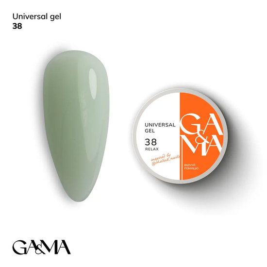 Універсальний гель GaMa Universal Gel №038 Relax 15 мл, Об`єм: 15 мл, Колір: 038