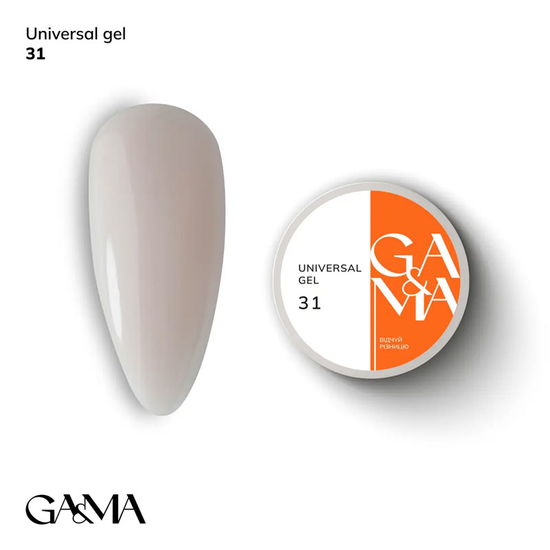 Універсальний гель GaMa Universal Gel №031 30 мл, Об`єм: 30 мл, Колір: 031