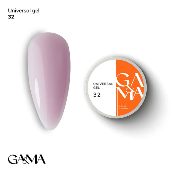 Універсальний гель GaMa Universal Gel №032 30 мл, Об`єм: 30 мл, Колір: 032