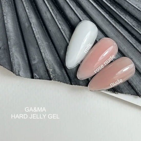 Гель для нарощування моделюючий GaMa Hard Jelly Gel Milk 30 мл, Об`єм: 30 мл, Колір: Milk2