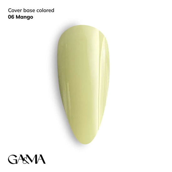Цветная база GaMa Cover base Colored 006 Mango 15 мл, Объем: 15 мл, Цвет: 006

