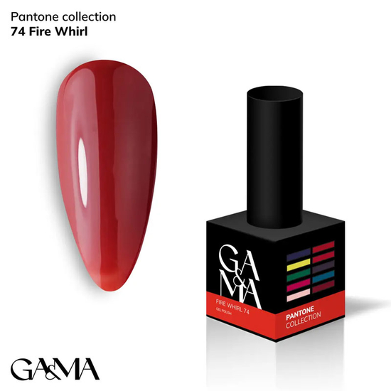 Гель-лак GaMa Gel Polish Pantone Сollection №074 Fire Whirl 10 мл, Объем: 10 мл
, Цвет: 074