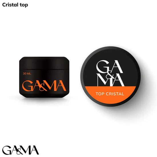 Топ для гель-лака без ЛС GaMa Cristal top 30 мл, Объем: 30 мл