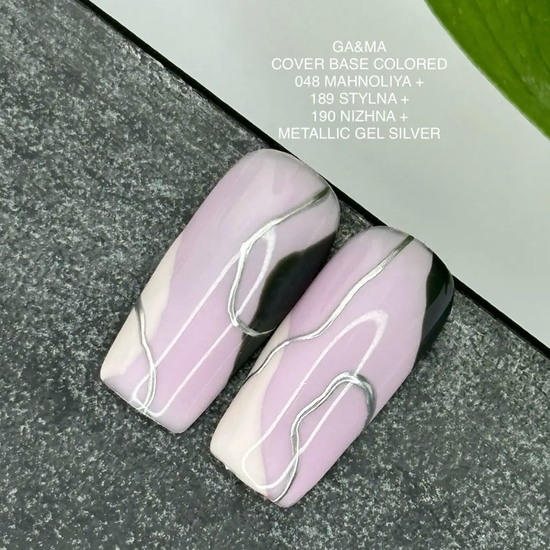 Гель фарба GaMa Metallic gel Silver дзеркальний ефект 5 г3