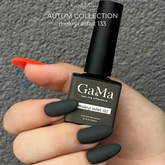 Гель-лак GaMa Gel ​Polish Autumn collection №133 Mokryi asfalt recommended by @vakula_nails 10 мл, Объем: 10 мл
, Цвет: 1335