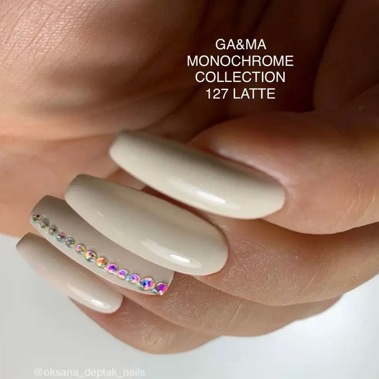 Гель-лак GaMa Gel Polish Monochrome collection №127 Latte 10 мл, Объем: 10 мл
, Цвет: 1275