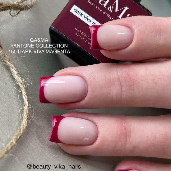 Гель-лак GaMa Gel Polish Pantone Сollection №150 dark Viva Magenta 10 мл, Об`єм: 10 мл
, Колір: 1505