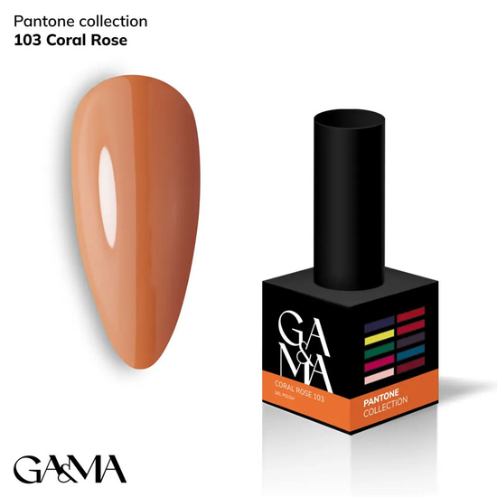 Гель-лак GaMa Gel Polish Pantone Сollection №103 Coral rose 10 мл, Объем: 10 мл
, Цвет: 103