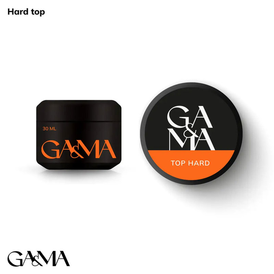 Топ для гель-лака без ЛС GaMa Top Hard 30 мл, Объем: 30 мл