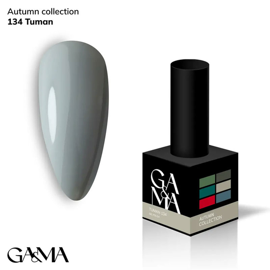Гель-лак GaMa Gel ​Polish Autumn collection №134 Tuman recommended by @vakula_nails 10 мл, Объем: 10 мл
, Цвет: 134