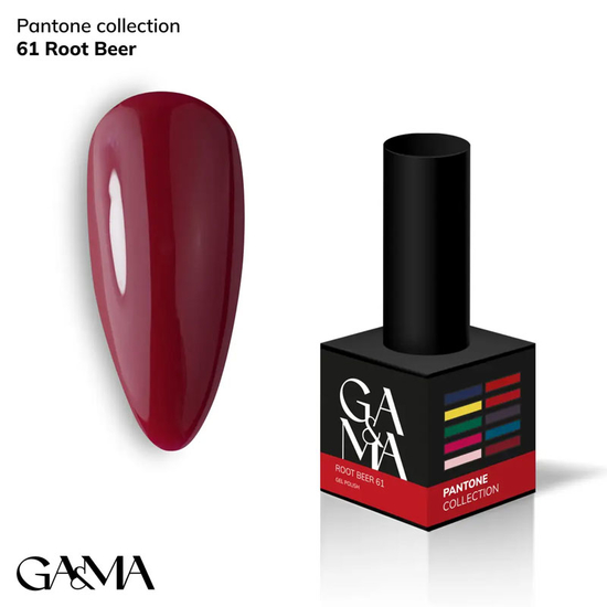 Гель-лак GaMa Gel Polish Pantone Сollection №061 Root Beer 10 мл, Объем: 10 мл
, Цвет: 061