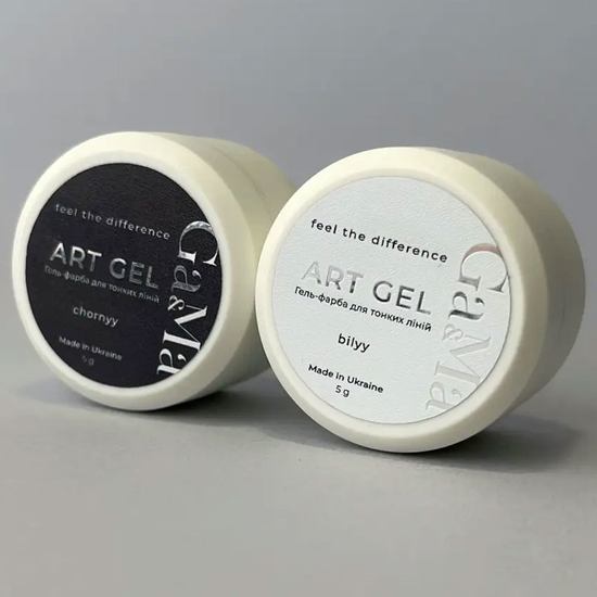Гель-краска для дизайна GaMa Art Gel Chornyy 5 мл, Цвет: Chornyy3