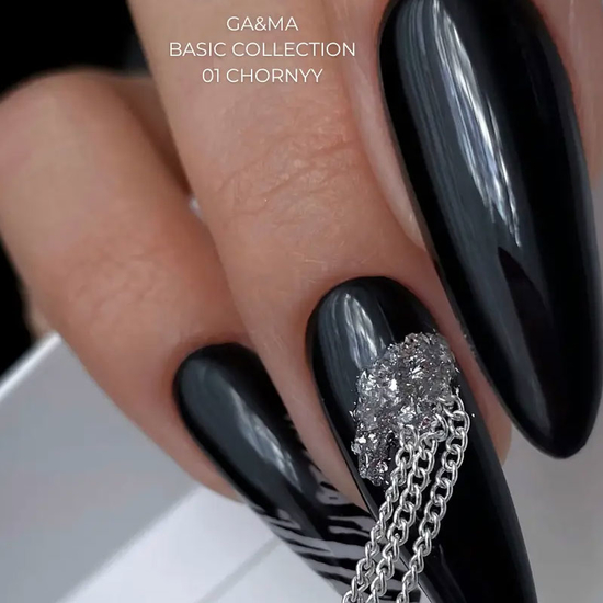 Гель-лак GaMa Gel ​Polish Basic collection 001 chornyy 15 мл, Цвет: 001
6