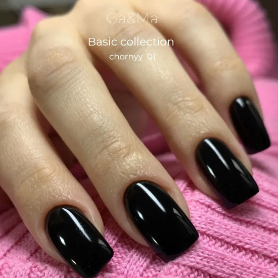 Гель-лак GaMa Gel ​Polish Basic collection 001 chornyy 15 мл, Цвет: 001
8