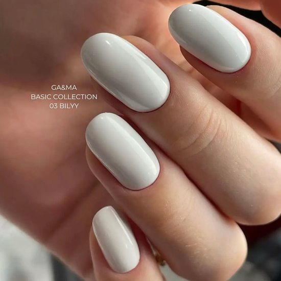 Гель-лак GaMa Gel Polish Basic collection 003 bilyy 15 мл, Колір: 0033