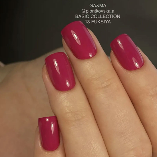 Гель-лак GaMa Gel ​Polish Basic collection 013 fuksiya 10 мл, Цвет: 0134