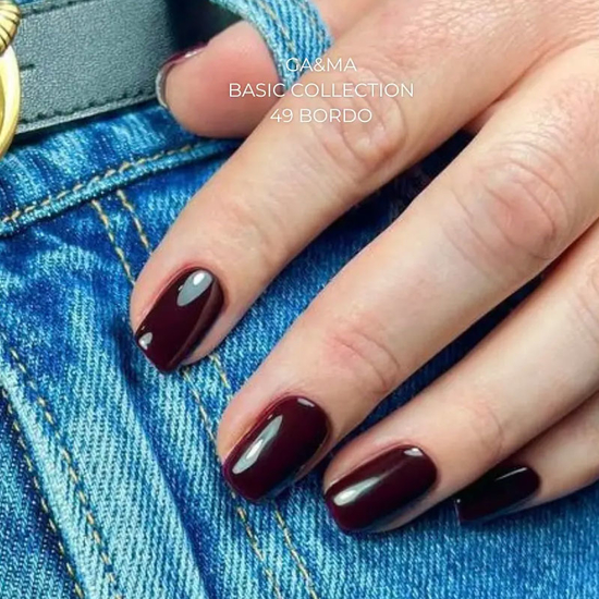 Гель-лак GaMa Gel ​Polish Basic collection 049 bordo 10 мл, Цвет: 0496