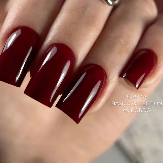 Гель-лак GaMa Gel ​Polish Basic collection 049 bordo 10 мл, Цвет: 0497