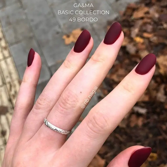 Гель-лак GaMa Gel ​Polish Basic collection 049 bordo 10 мл, Цвет: 0498