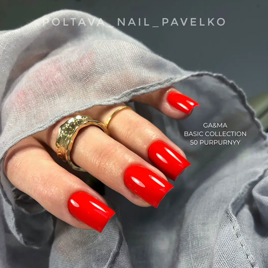 Гель-лак GaMa Gel ​Polish Basic collection 050 purpurnyy 10 мл, Цвет: 0507