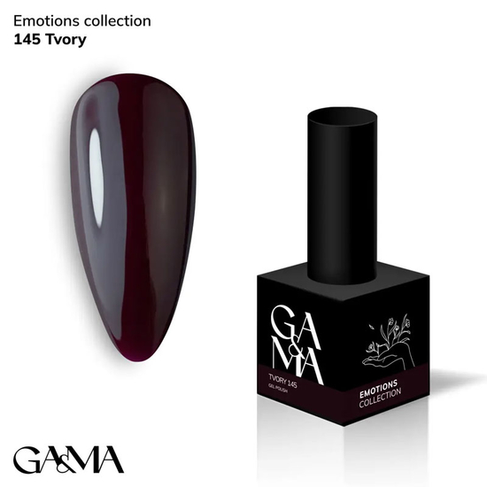 Гель-лак GaMa Gel ​Polish Emotions collection 145 tvory 10 мл, Цвет: 145