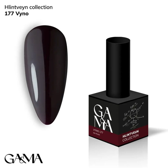 Гель-лак GaMa Gel ​Polish Hlintveyn collection 177 vyno 10 мл, Цвет: 177