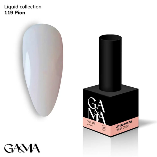 Гель-лак GaMa Gel ​Polish Liquid pastel 119 Pion 10 мл, Цвет: 119