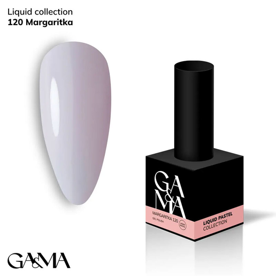 Гель-лак GaMa Gel ​Polish Liquid pastel 120 Margaritka 10 мл, Цвет: 120