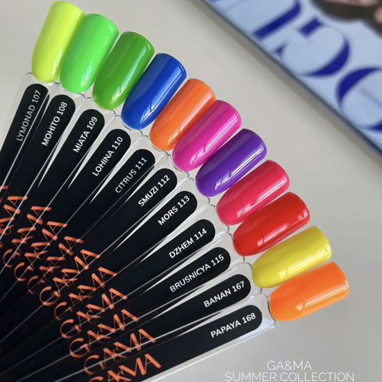 Гель-лак GaMa Gel Polish Summer collection 109 Miata 10 мл, Колір: 1093