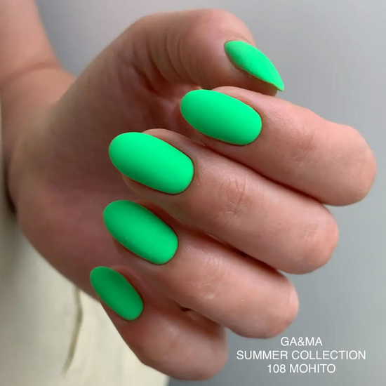 Гель-лак GaMa Gel Polish Summer collection 108 Mohito 10 мл, Колір: 1084