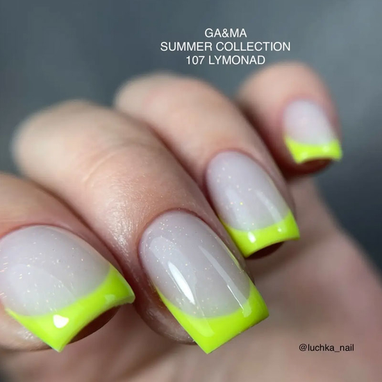 Гель-лак GaMa Gel ​Polish Summer collection 107 Lymonad 10 мл, Цвет: 1076